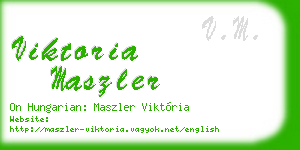 viktoria maszler business card